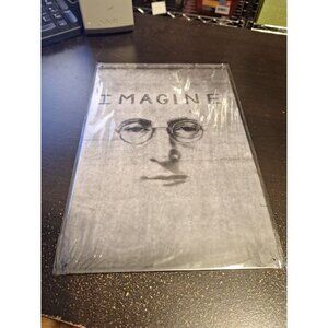 Banksy Imagine Featuring John Lennon Metal Tin Sign 8" x 12" Street Art Decor